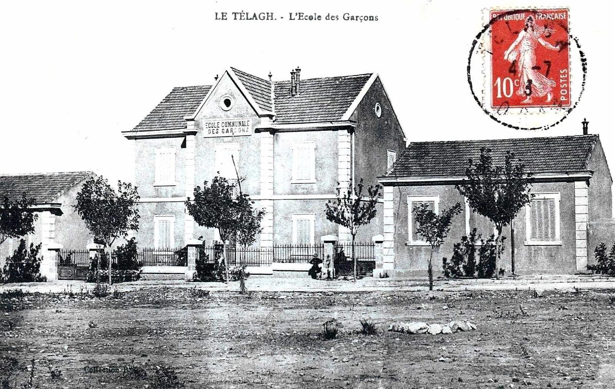 Le Telagh - L'Ecole de Garcons - 1913.jpg